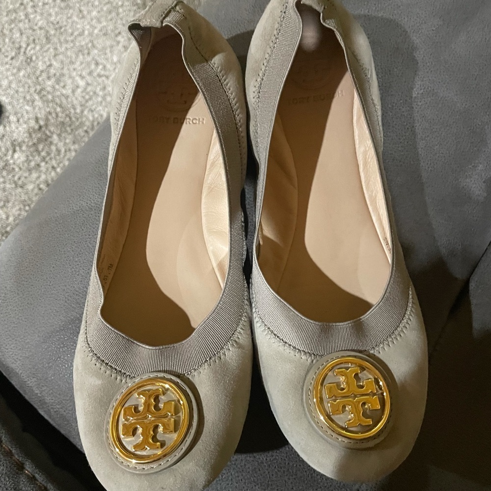 Tory Burch Gray Flats
